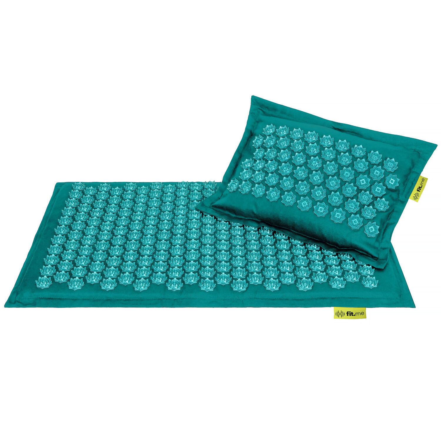 

Fit.me Zen Pro+ комплект: бирюзовый коврик для акупрессуры, 1 шт. + подушка, 1 шт.