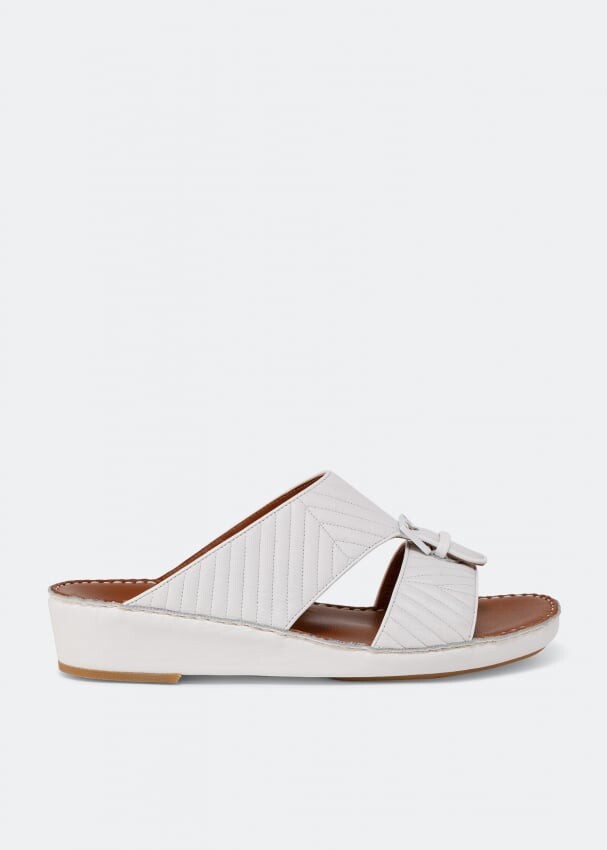 

Сандалии PRIVATE COLLECTION Cinghia large Spiga sandals, белый