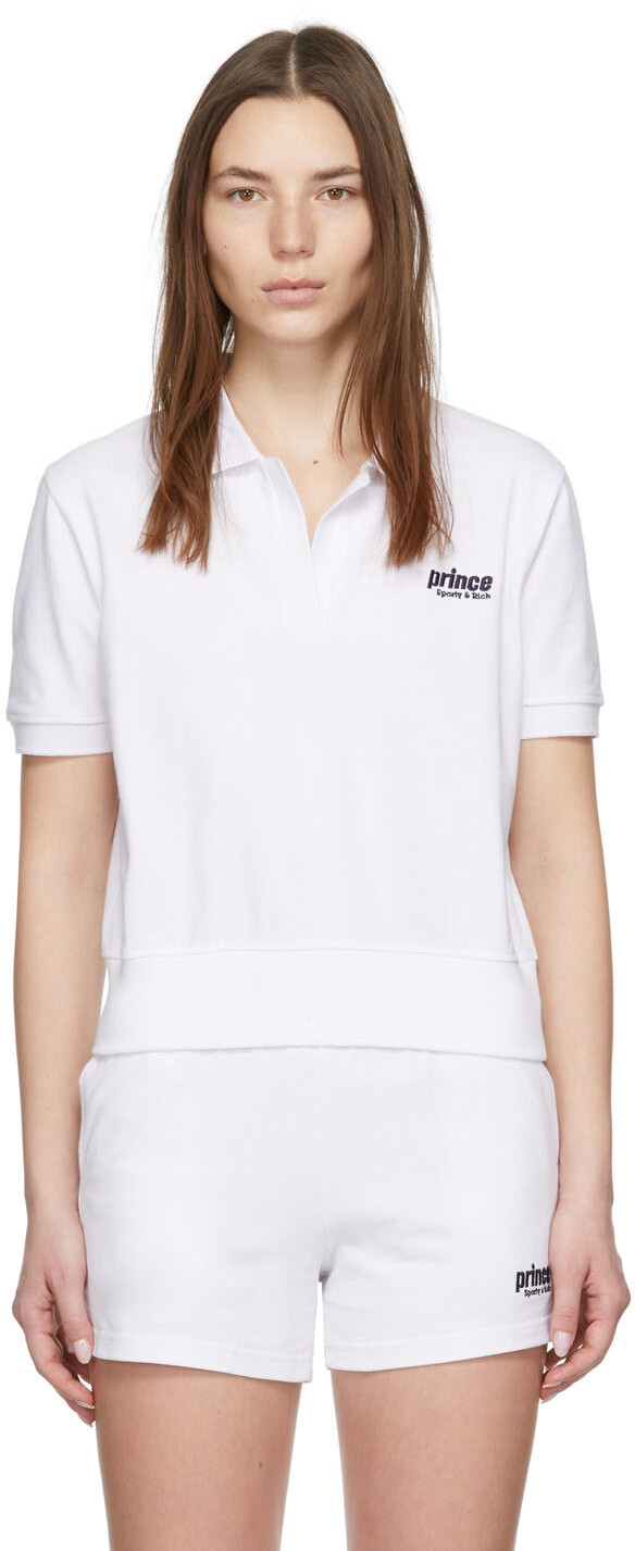 

Эксклюзивная футболка-поло White Prince Edition от SSENSE, апрельская версия Sporty & Rich