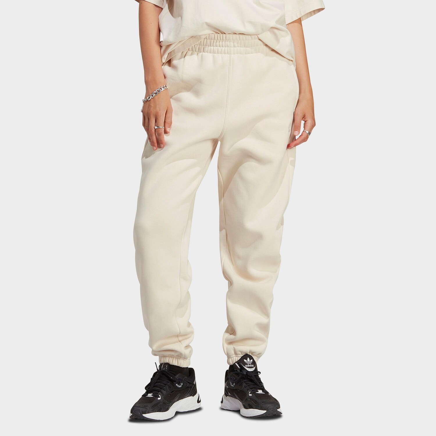

Женские флисовые джоггеры Adidas Originals Essentials, белый