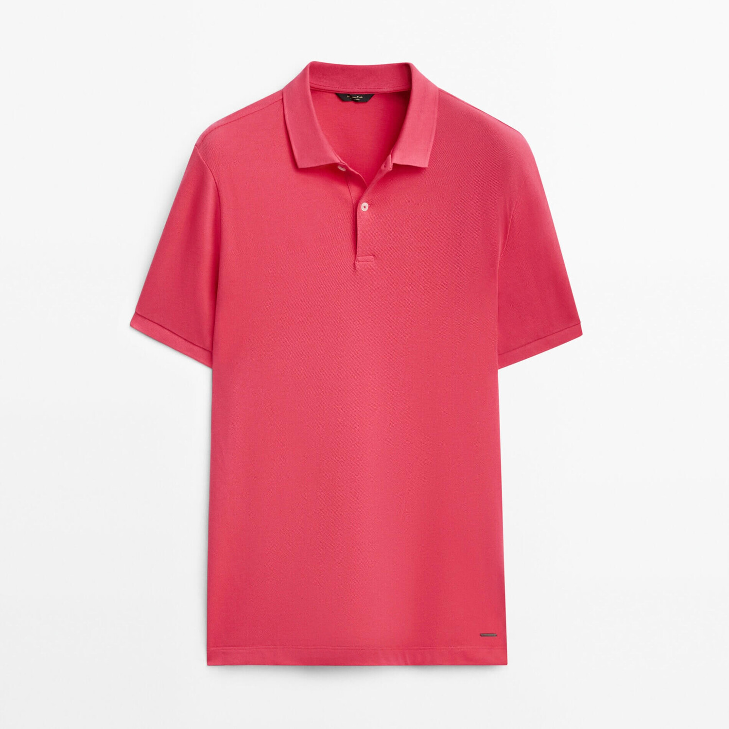 

Футболка-поло Massimo Dutti Pique 100% Cotton, фуксия