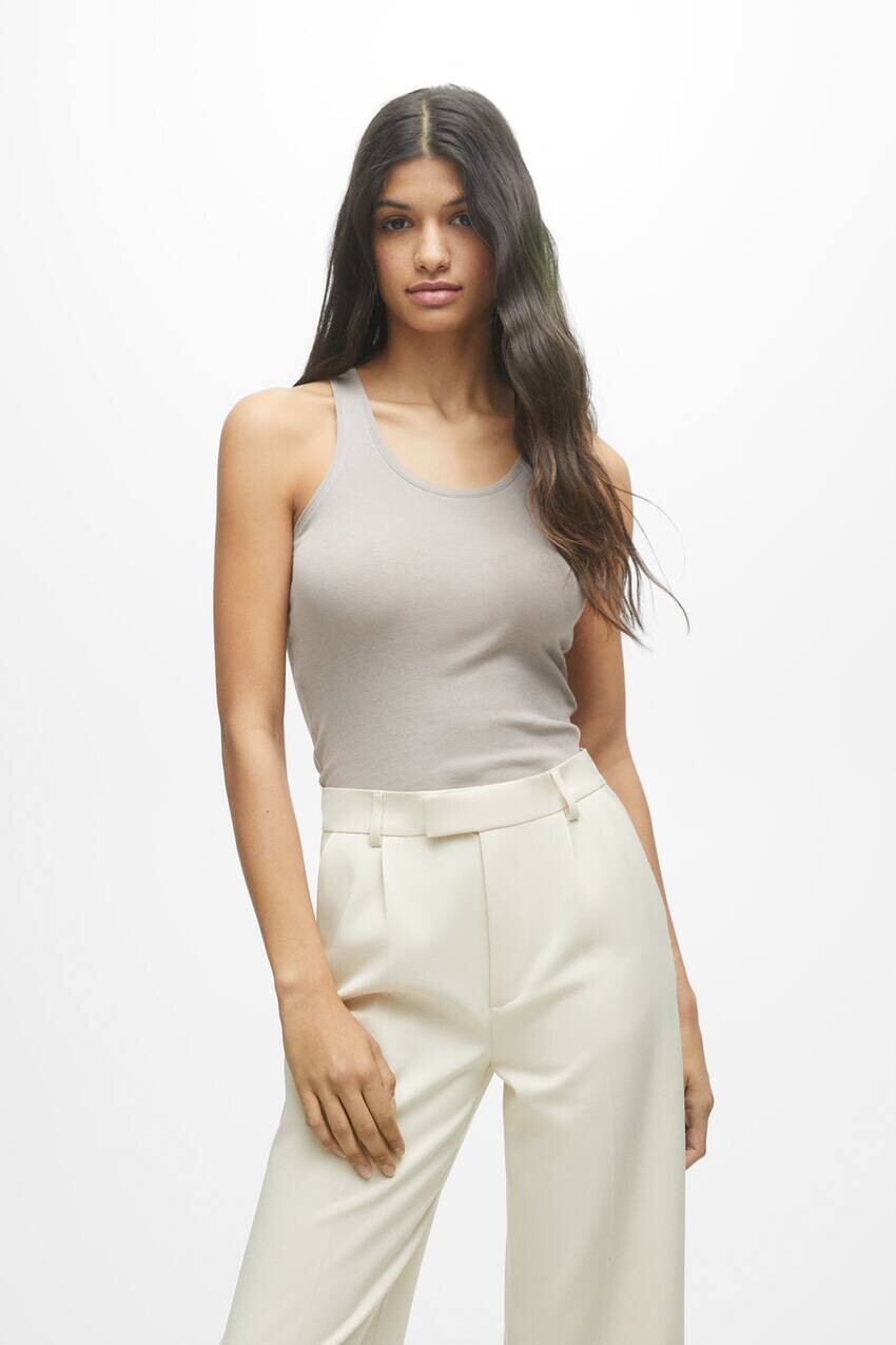 

Майка с лямками Pull&Bear, серый