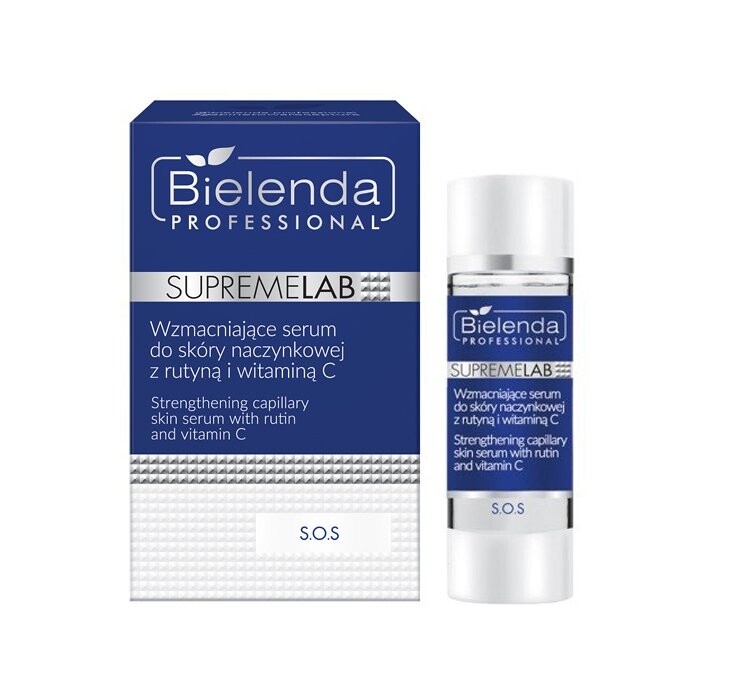 

Bielenda Professional SupremeLab S.O.S укрепляющая сыворотка для куперозной кожи с рутином и витамином С 15мл