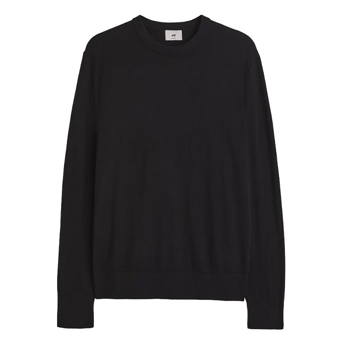 

Джемпер H&M Slim Fit Cashmere-Blend, черный