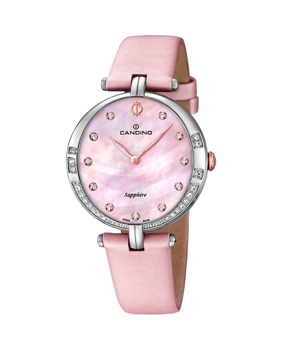 C4601/3 Lady Elegance розовые кожаные женские часы Candino, розовый