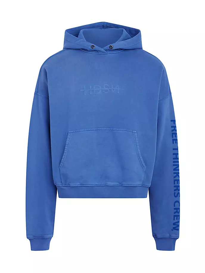 

Толстовка с капюшоном Free Thinkers Hudson Jeans, цвет deep royal