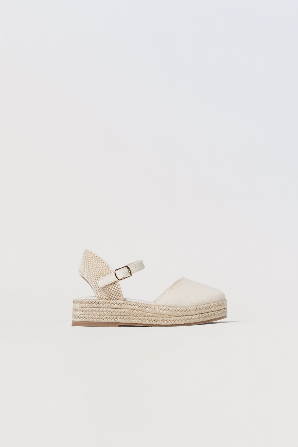 

Эспадрильи из хлопка Zara, экрю белый