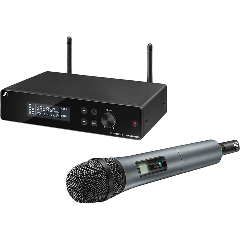 Микрофонная система Sennheiser XSW 2-865-A Vocal Set Wireless Handheld Microphone System - A Band (548-572 Mhz) комплект из 2 беспроводных петличных микрофонов nobus k9c duo с шумоподавлением для телефона планшета ноутбука камеры штекер type c черные