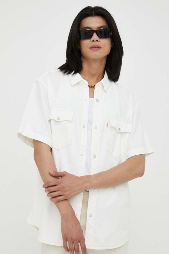

Хлопковая рубашка Levi's, бежевый