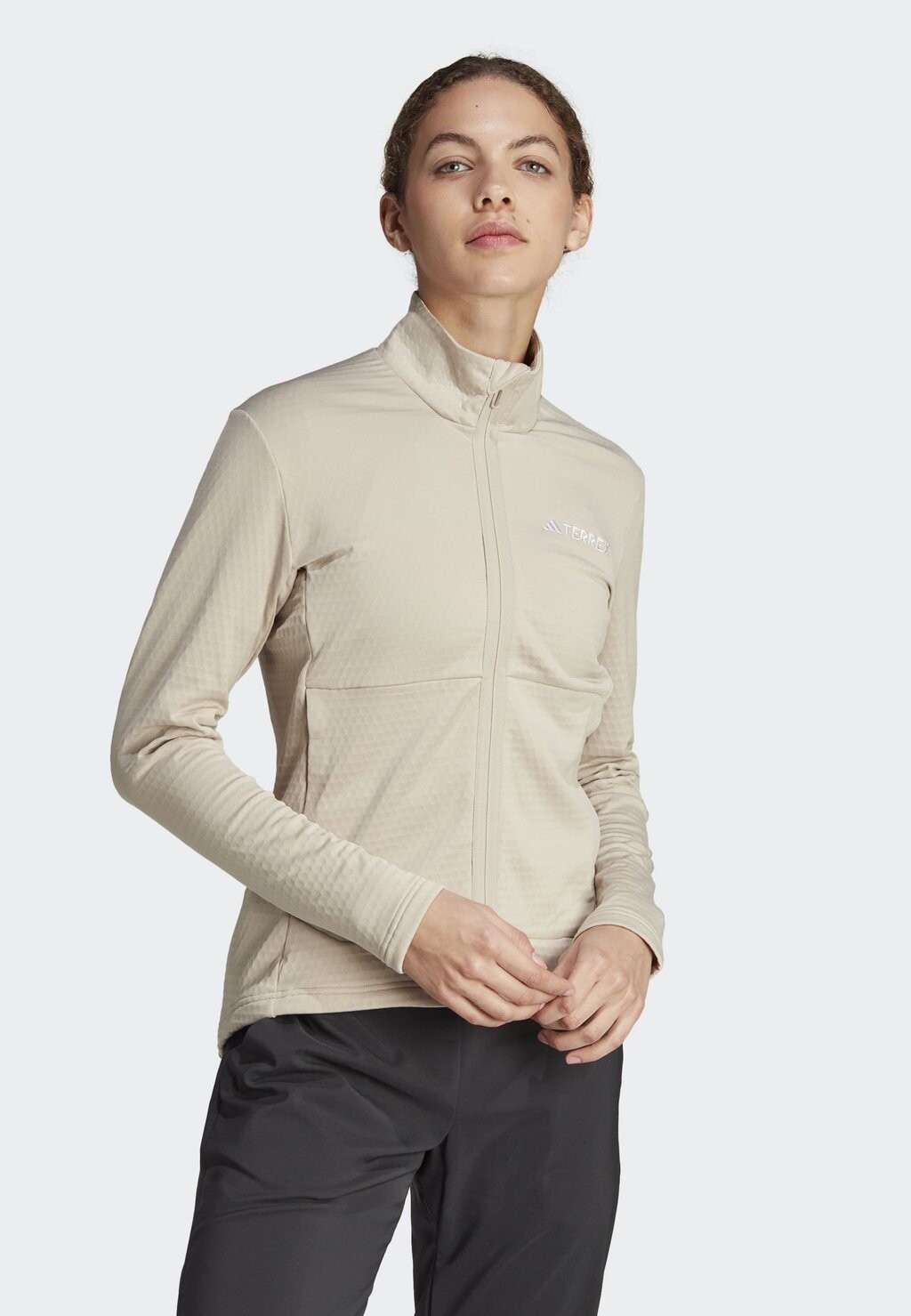 

Флисовая куртка Adidas, бежевый