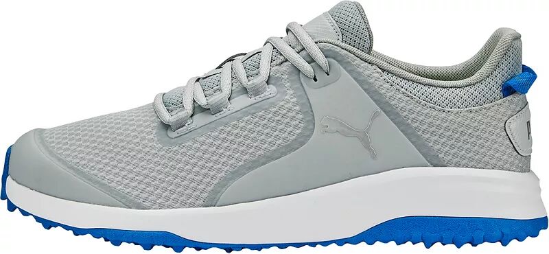 цена Мужские кроссовки для гольфа Puma Fusion Grip, серый/синий