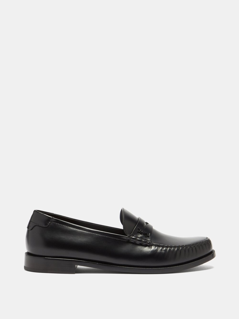 

Кожаные пенни-лоферы le loafer ysl с пряжкой Saint Laurent, черный