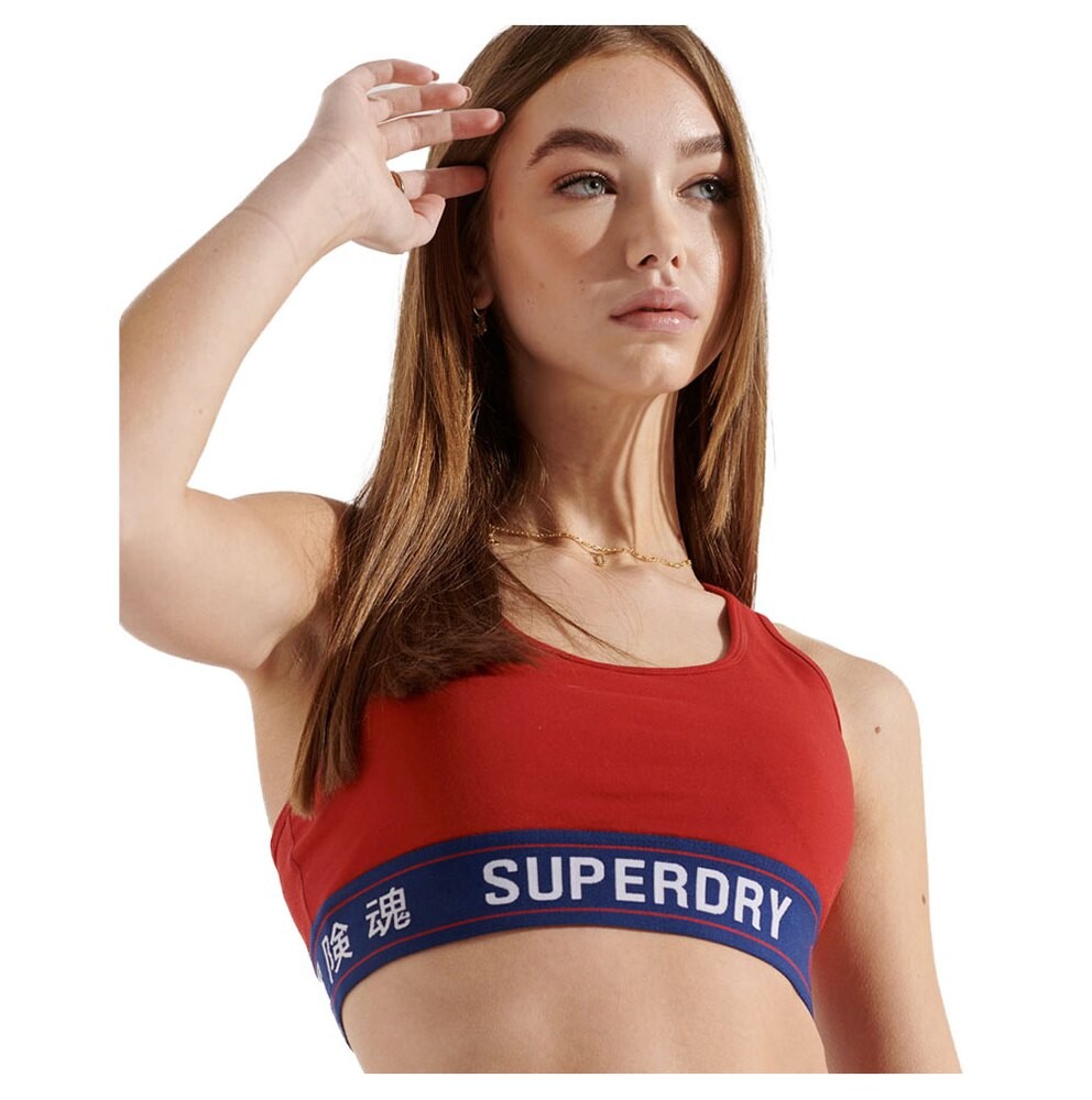 

Спортивный бюстгальтер Superdry Sportstyle Essential Corp, красный