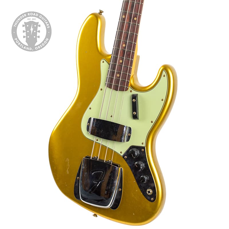 Басс гитара Fender Custom Shop '63 Jazz Bass Journeyman Aged Aztec Gold
