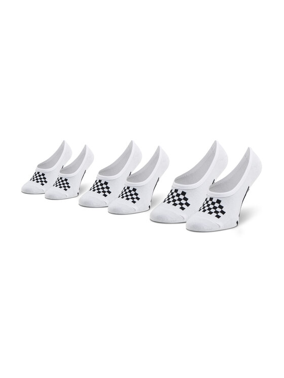 цена Комплект из 3 женских носков-кроссовок Vans, белый
