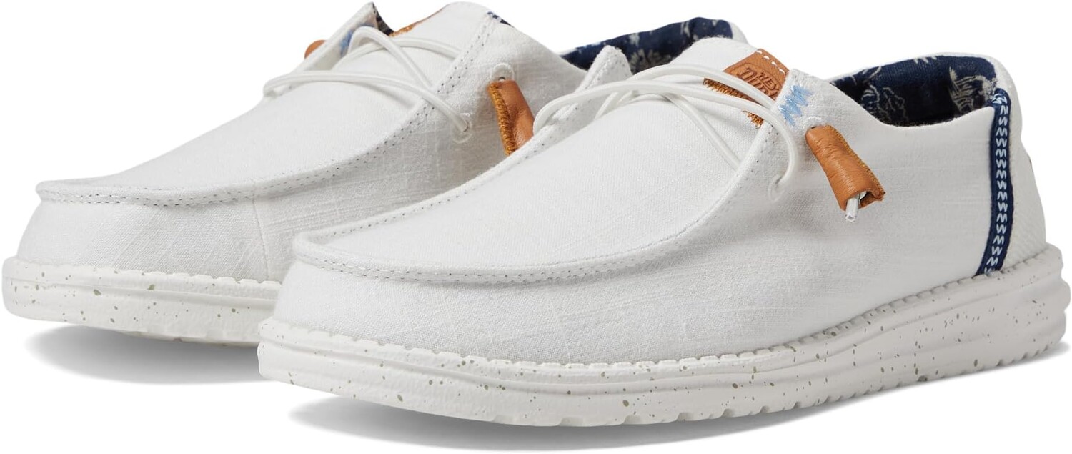 

Кроссовки Wendy Washed Canvas Slip-On Casual Shoes Hey Dude, белый