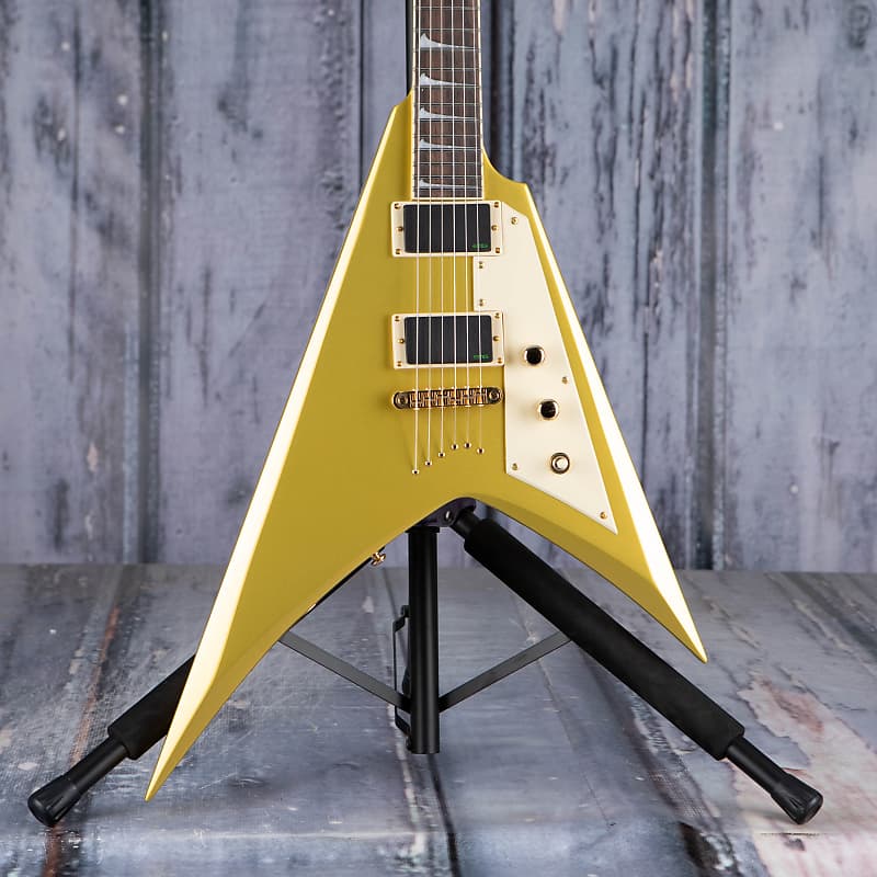 Электрогитара ESP LTD KH-V Kirk Hammett Signature, Metallic Gold