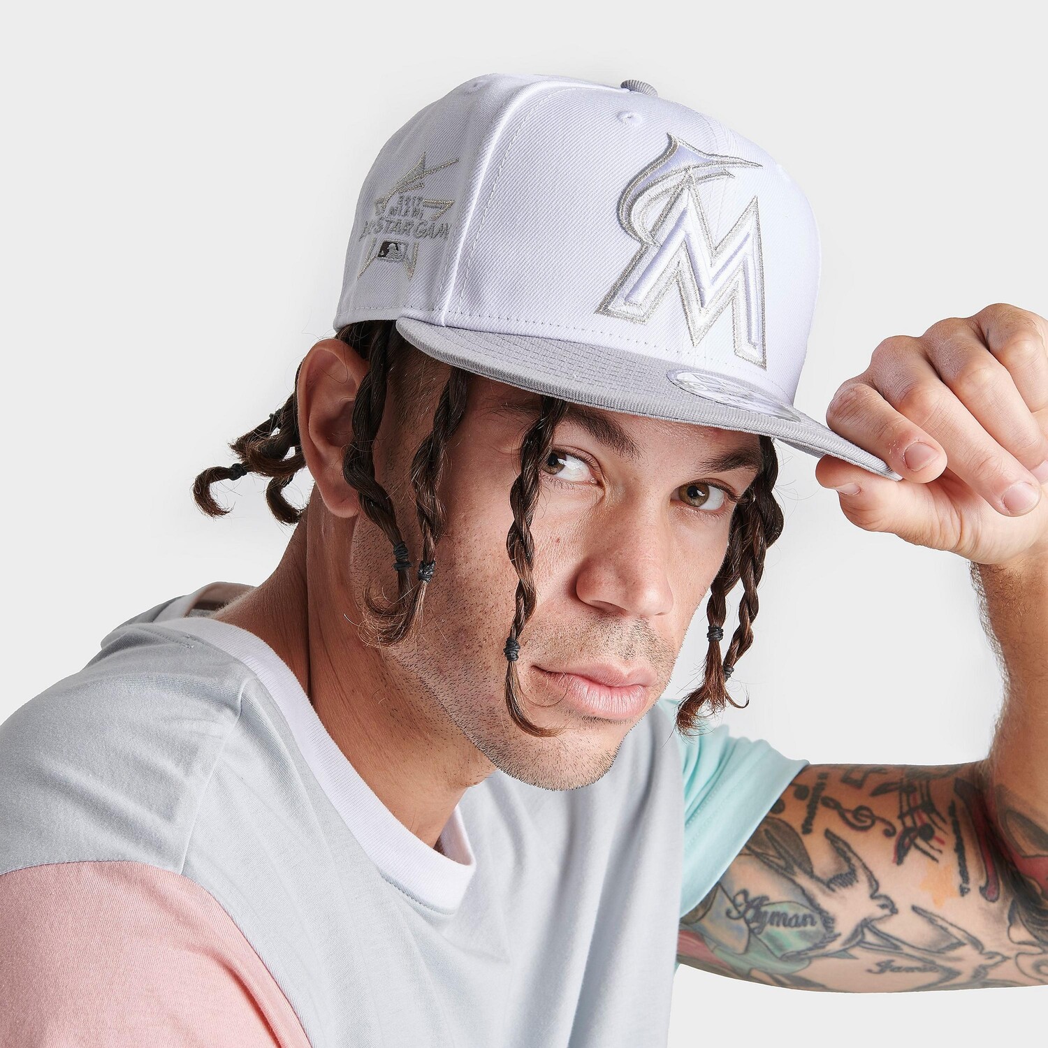 

Кепка New Era Miami Marlins MLB 9FIFTY Snapback, белый