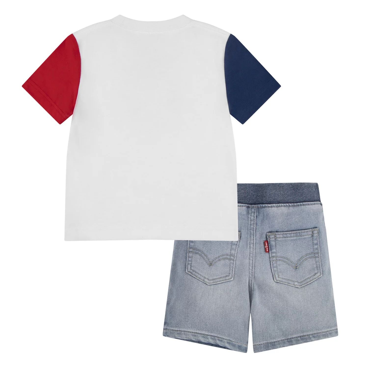 

Комплект из футболки со смайликом и джинсовых шорт для мальчика Levi's Americana Levi's