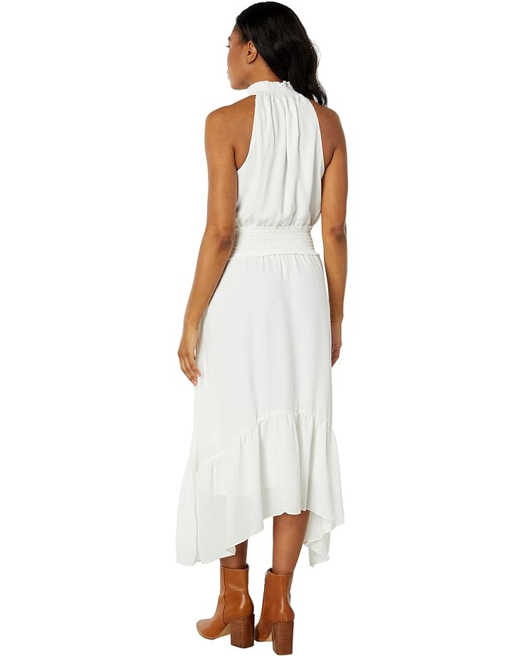 цена Платье 1.STATE Smocked Neck Halter Midi Dress, цвет New Ivory