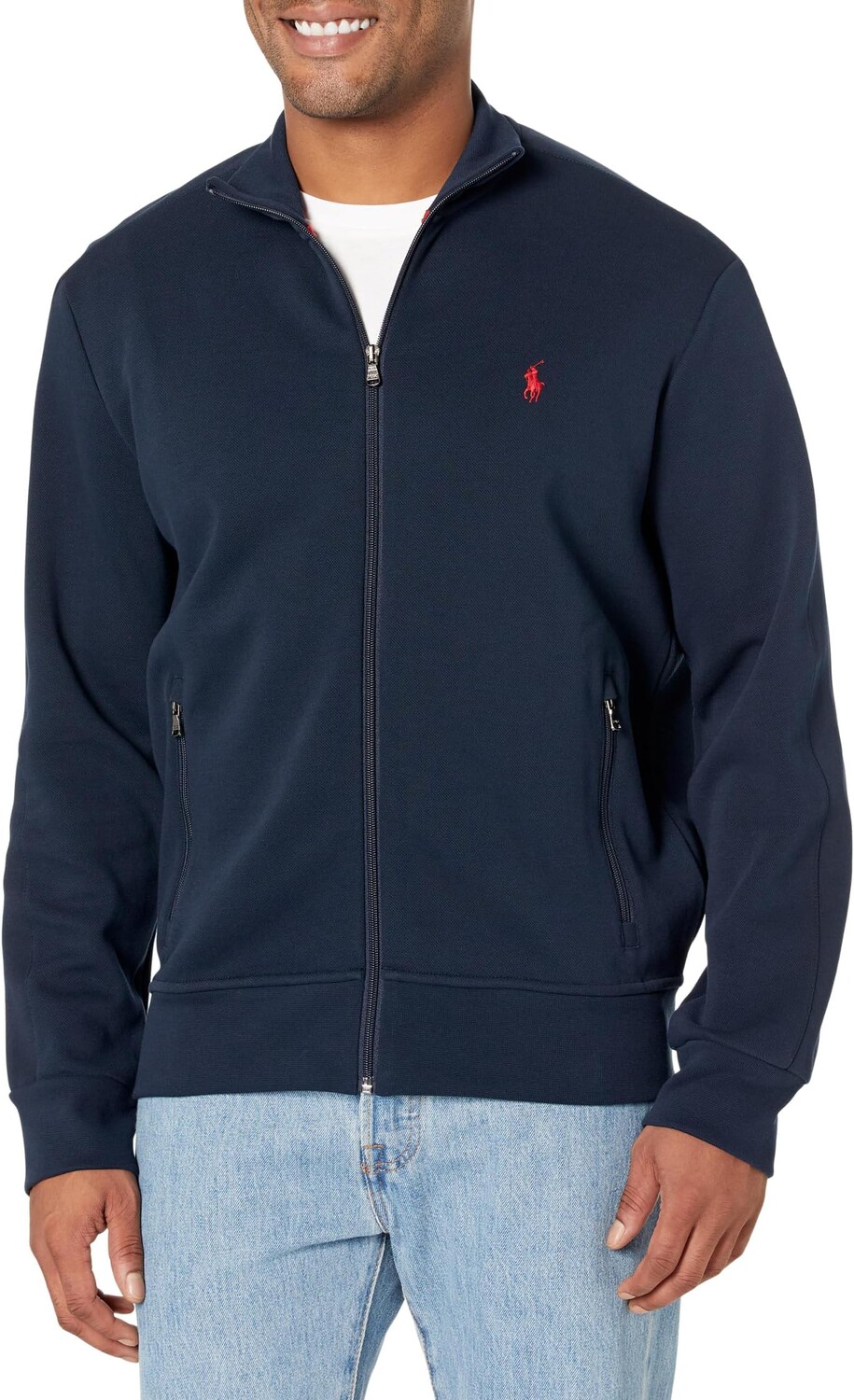 

Куртка Double-Knit Track Jacket Polo Ralph Lauren, цвет Aviator Navy