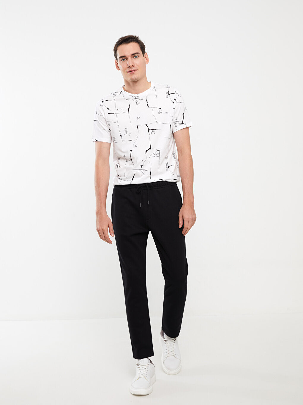 

Мужские спортивные штаны узкого кроя LCW Casual, новый черный