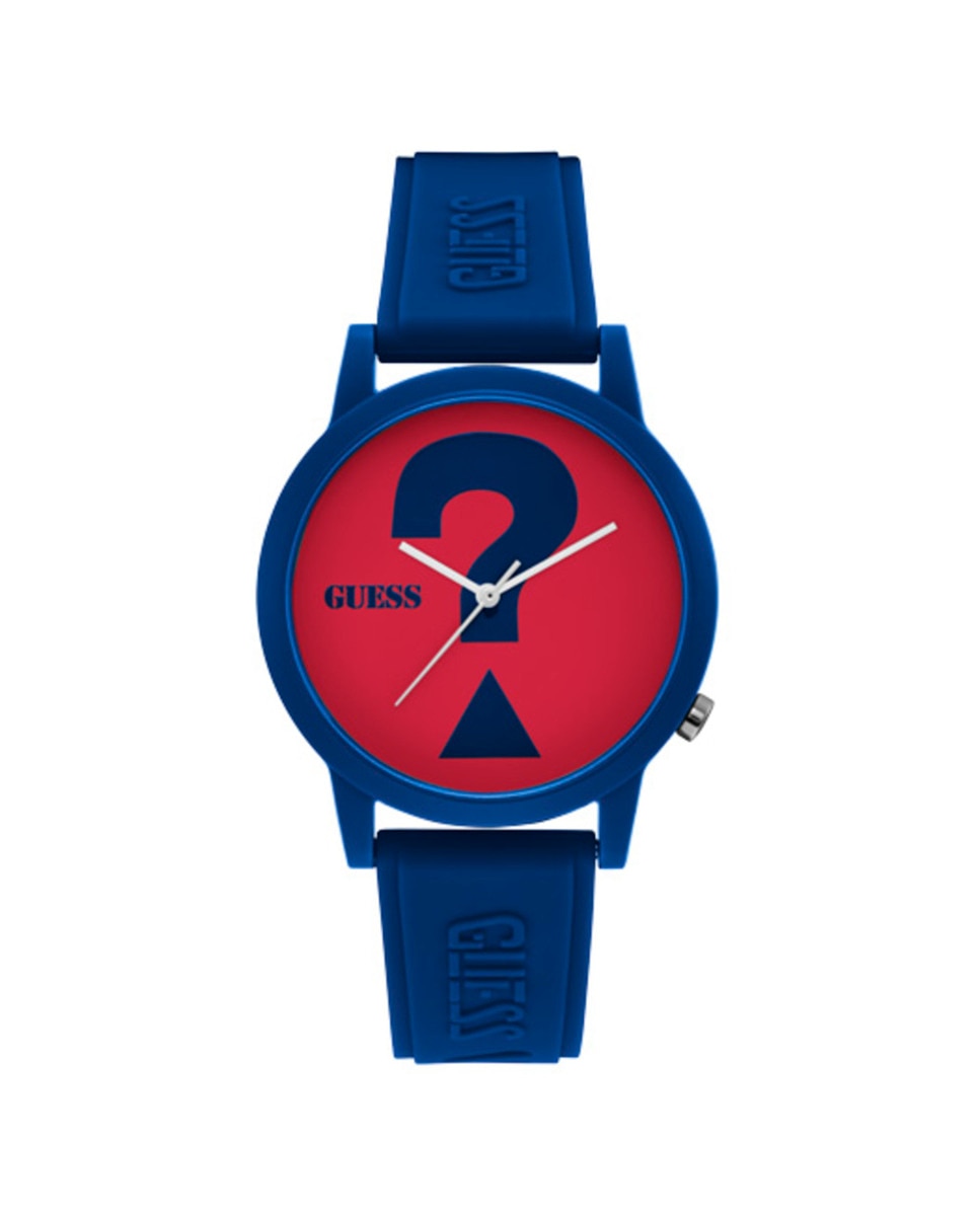 цена Часы унисекс Originals V1041M4 из силикона и синим ремешком Guess, синий