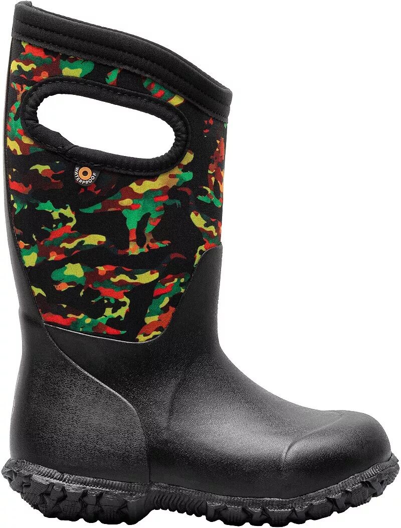 

Детские непромокаемые зимние ботинки Bogs York Camo Dino, мультиколор