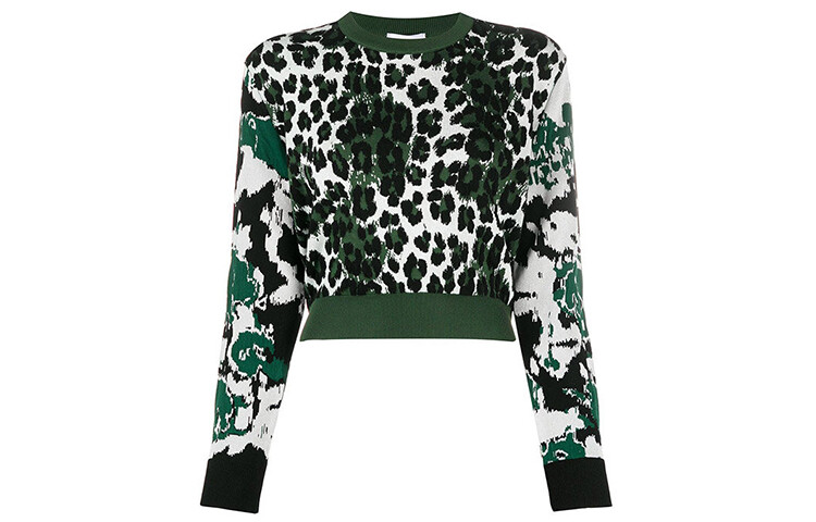 

Женский укороченный топ KENZO, цвет Army Green