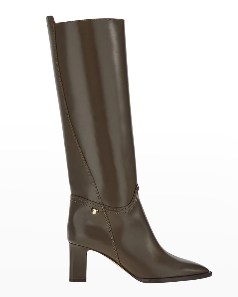 

Кожаные сапоги на молнии Torris Ferragamo