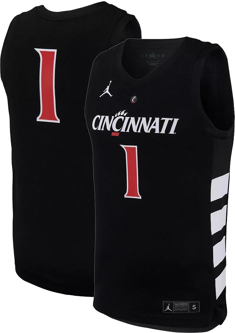 

Мужская баскетбольная майка Nike Cincinnati Bearcats #1, черная реплика
