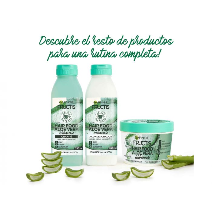 цена Шампунь Fructis Hair Food Aloe Vera Champú Hidratante Garnier, 350 ml