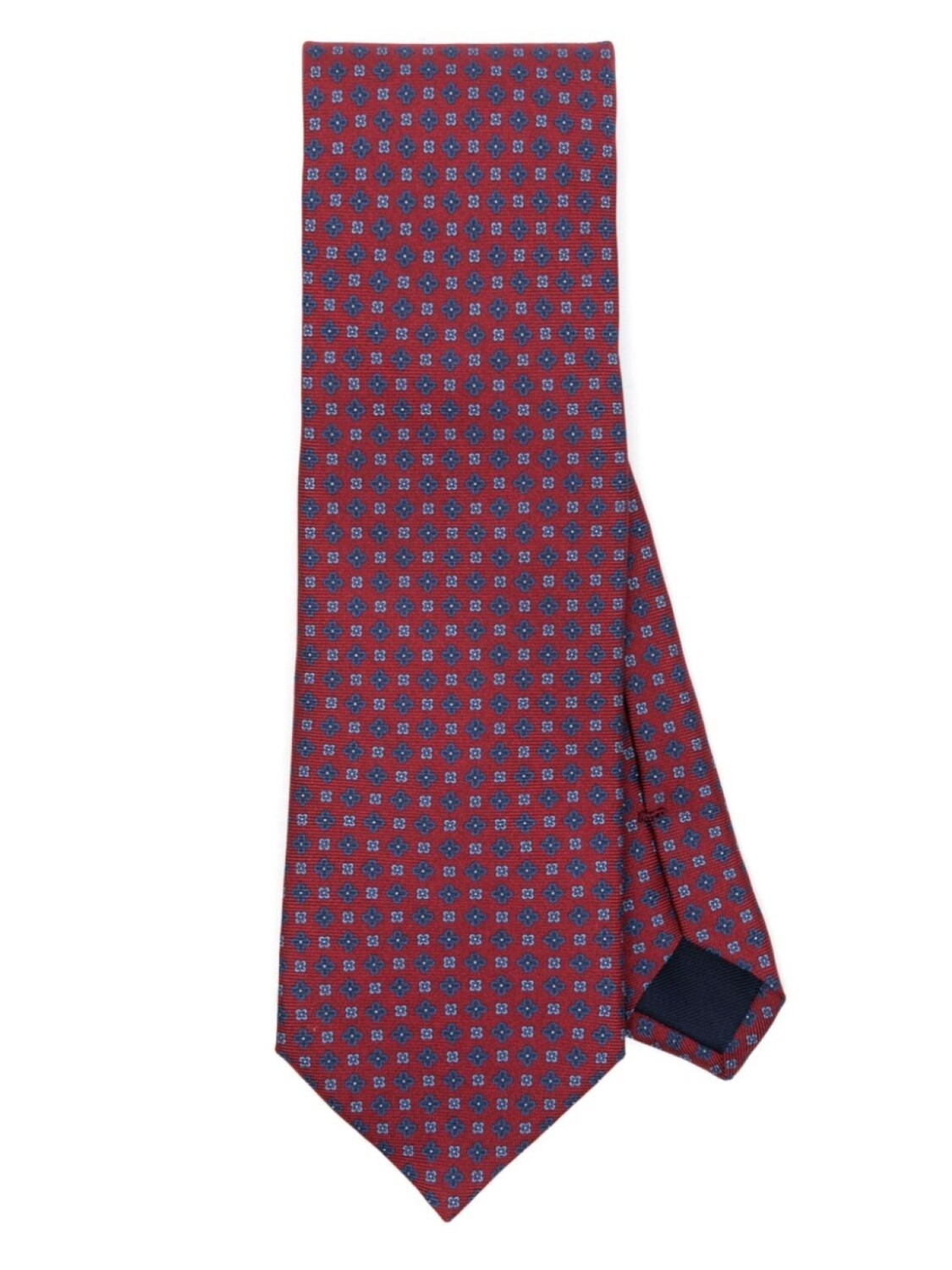 

Corneliani шелковый галстук с цветочным узором, красный