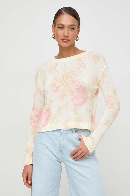 

Хлопковый свитер Weekend Max Mara, бежевый
