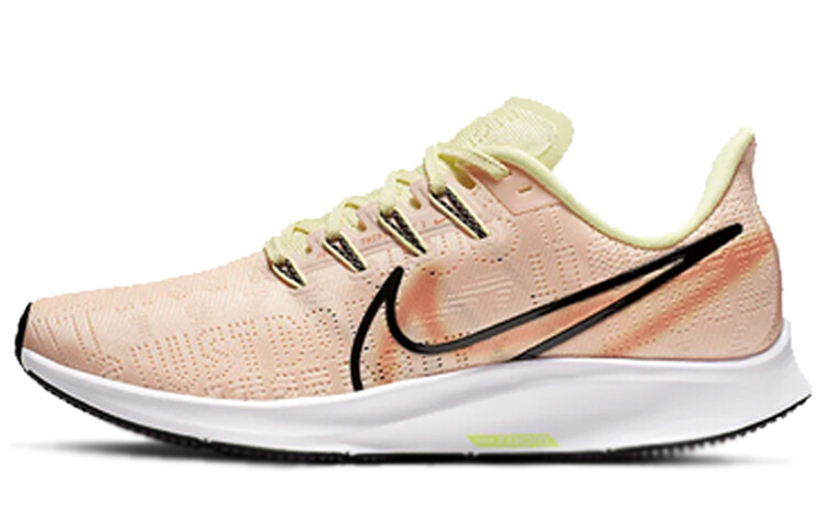 

Женские кроссовки Nike Air Zoom Pegasus 36 Prm Rise малиновый оттенок/светящийся зеленый-оранжевый транс-черный