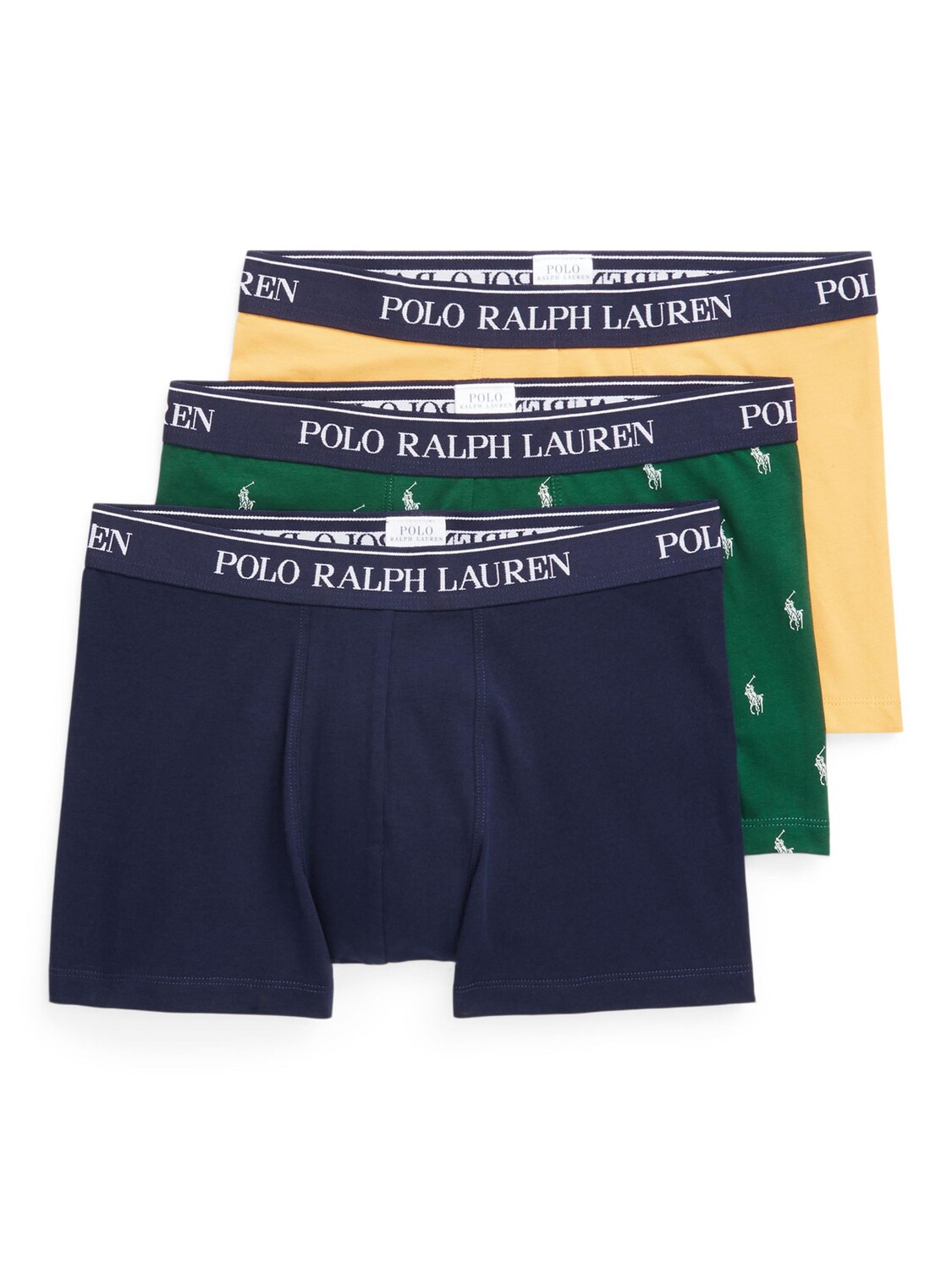 

Трусы-поло из эластичного хлопка Ralph Lauren, нви грин мульти