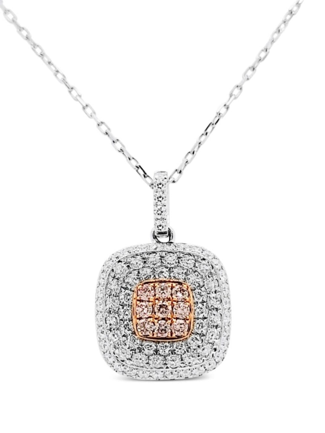 

Бриллиантовое ожерелье из 18-каратного белого золота HYT Jewelry, белый