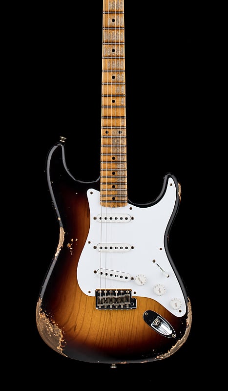 электрогитара fender custom shop limited edition 70th anniversary 1954 stratocaster heavy relic wide fade 2 tone sunburst 7 65 lbs Электрогитара Fender Custom Shop Limited Edition 70th Anniversary 1954 Stratocaster Heavy Relic - Wide Fade 2 Tone Sunburst #4031