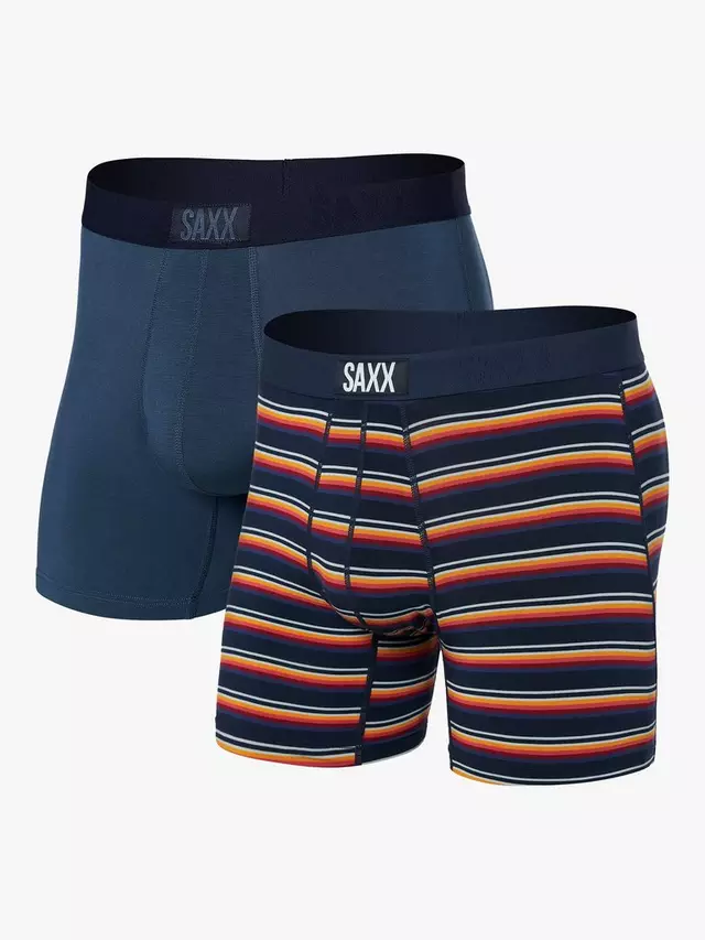 

Трусы SAXX Stripe & Plain Vibe 2 шт, цвет blue/multi