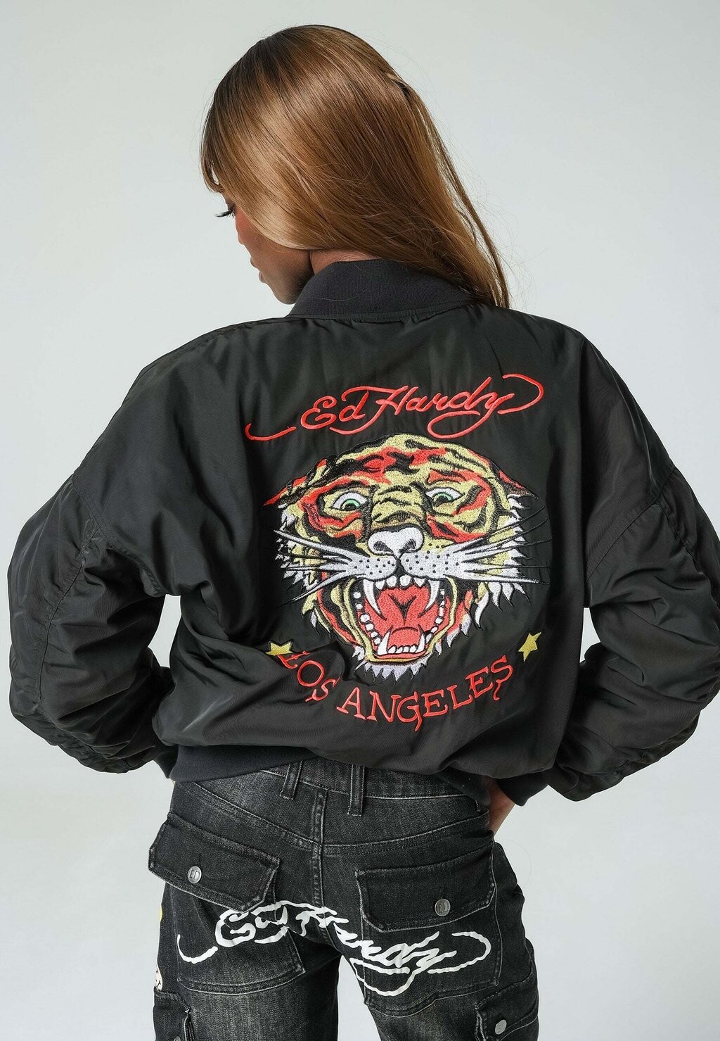 

Куртка-бомбер La-Tiger-Roar Ed Hardy, черный
