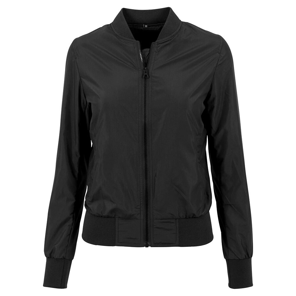 

Куртка Build Your Brand Nylon Bomber, черный