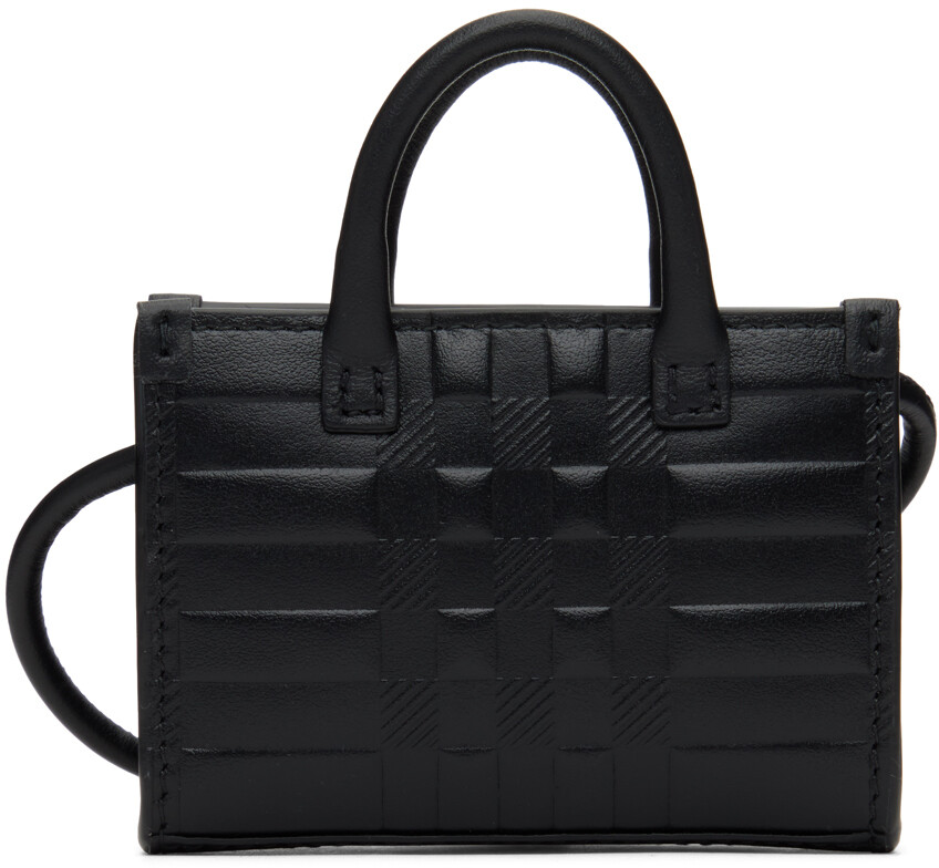 

Черная микросумка в клетку Burberry