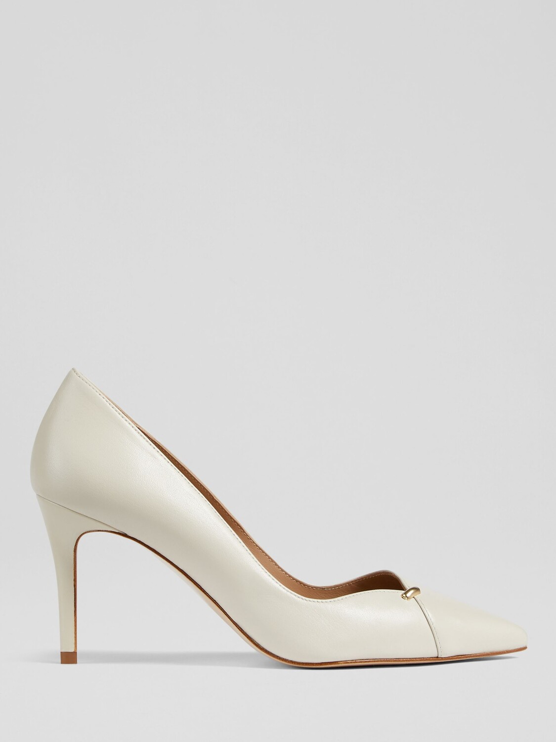 

LKBennett Fiora Кожаные туфли-лодочки на высоком каблуке, Off White