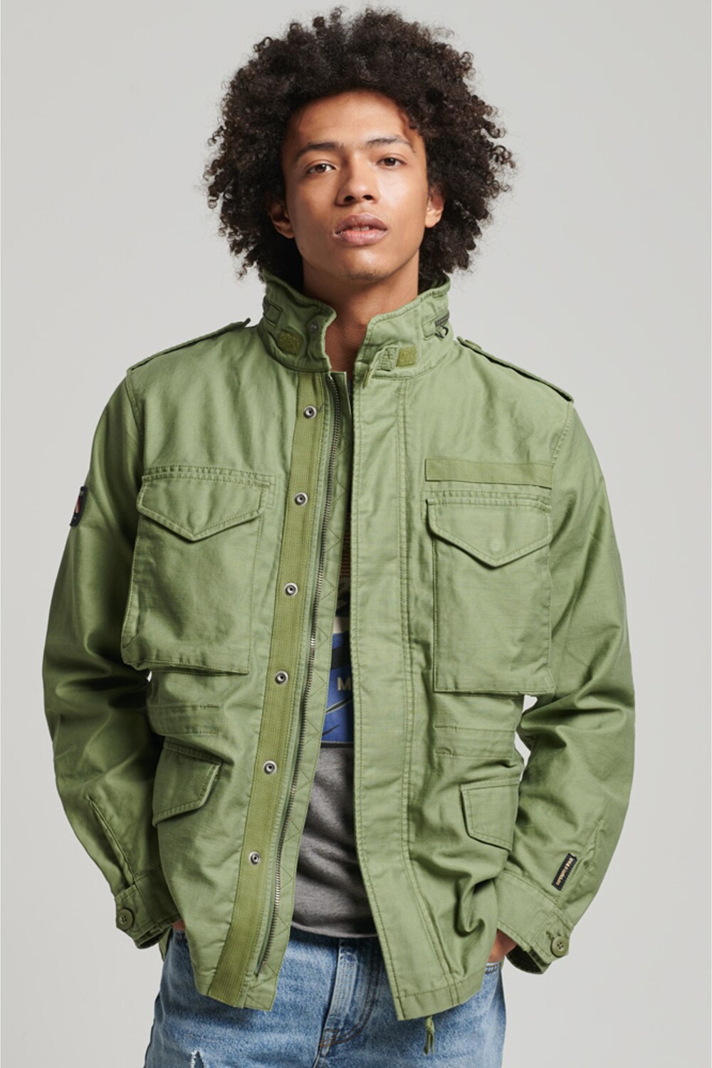 

Винтажная куртка в стиле милитари M65 Superdry, зеленый