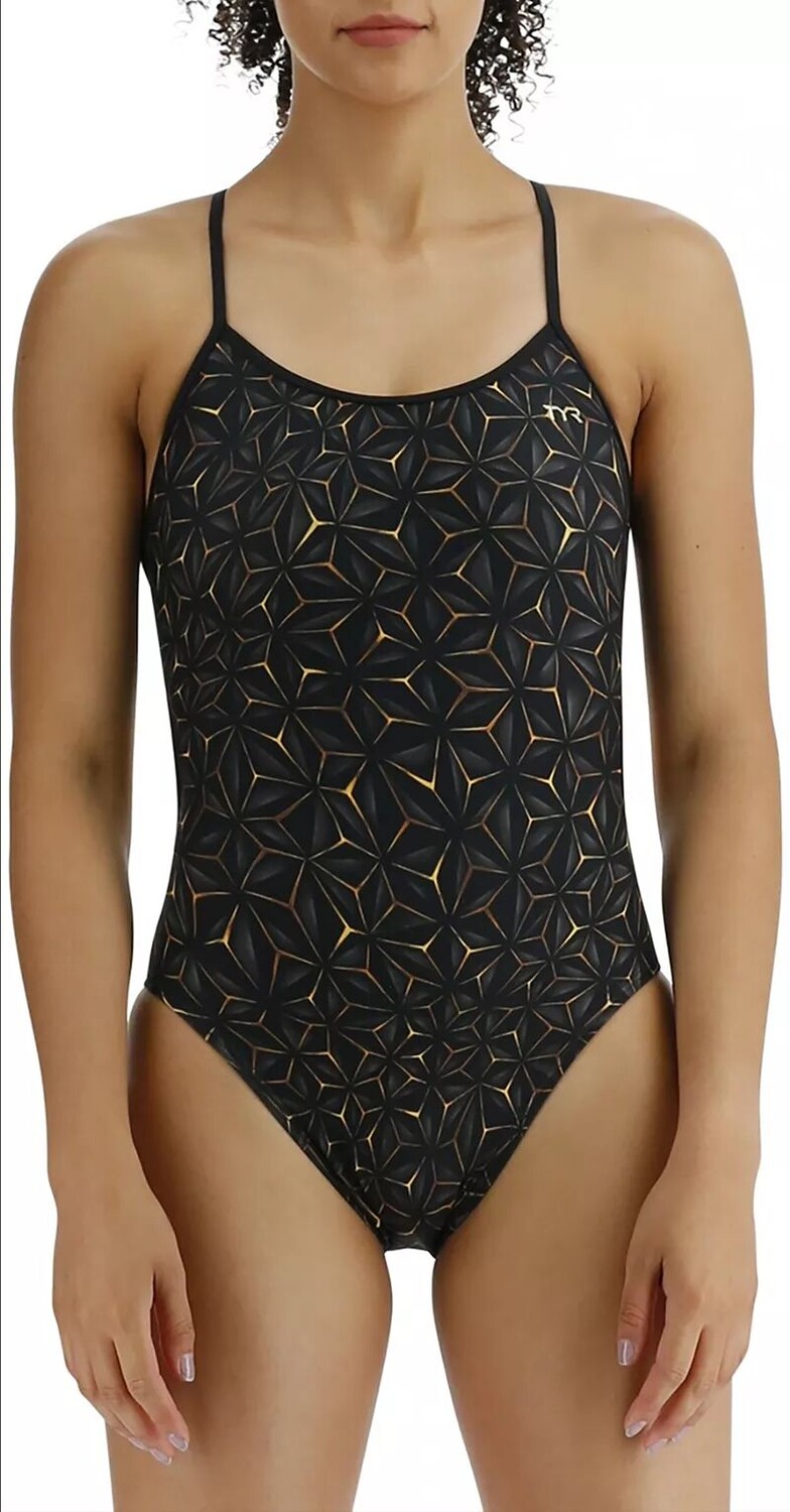 

Женский цельный купальник Obsidian Trinityfit Tyr, черный