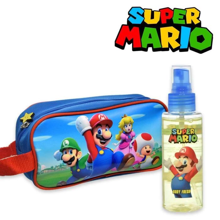 игра для sega super mario bros Туалетная вода унисекс Mario Bros Neceser & Body Fresh Lorenay, Set 2 productos