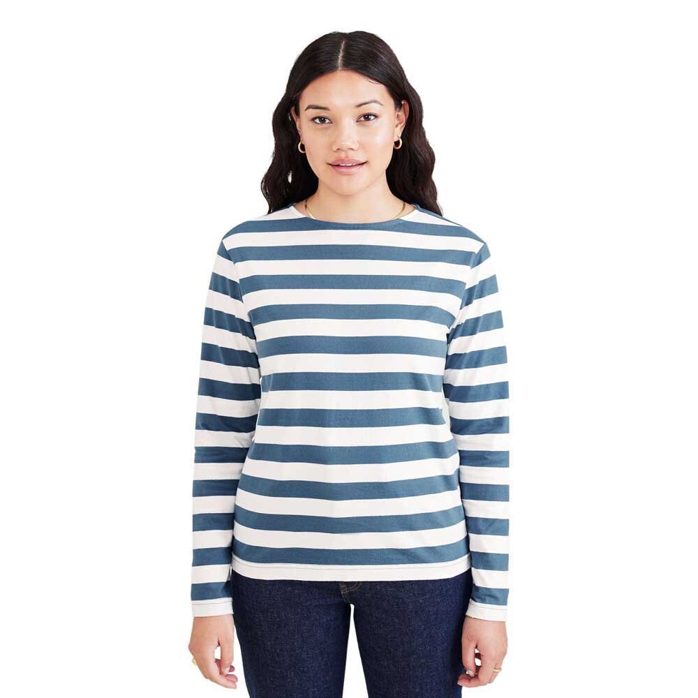 

Футболка Dockers Long Sleeve Round Neck, синий