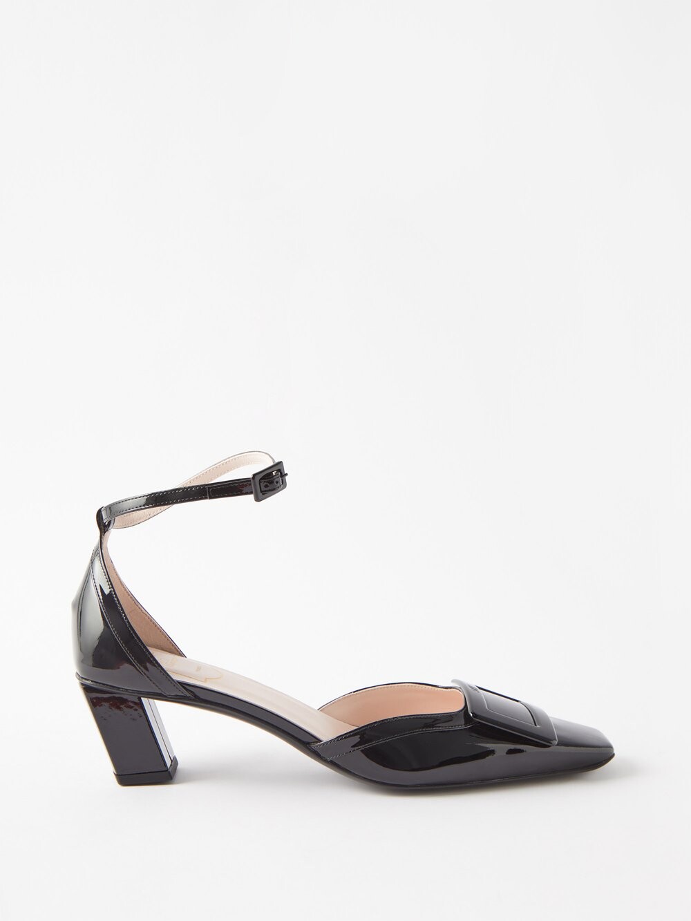 

Лакированные туфли belle vivier 45 с ремешком на щиколотке Roger Vivier, черный