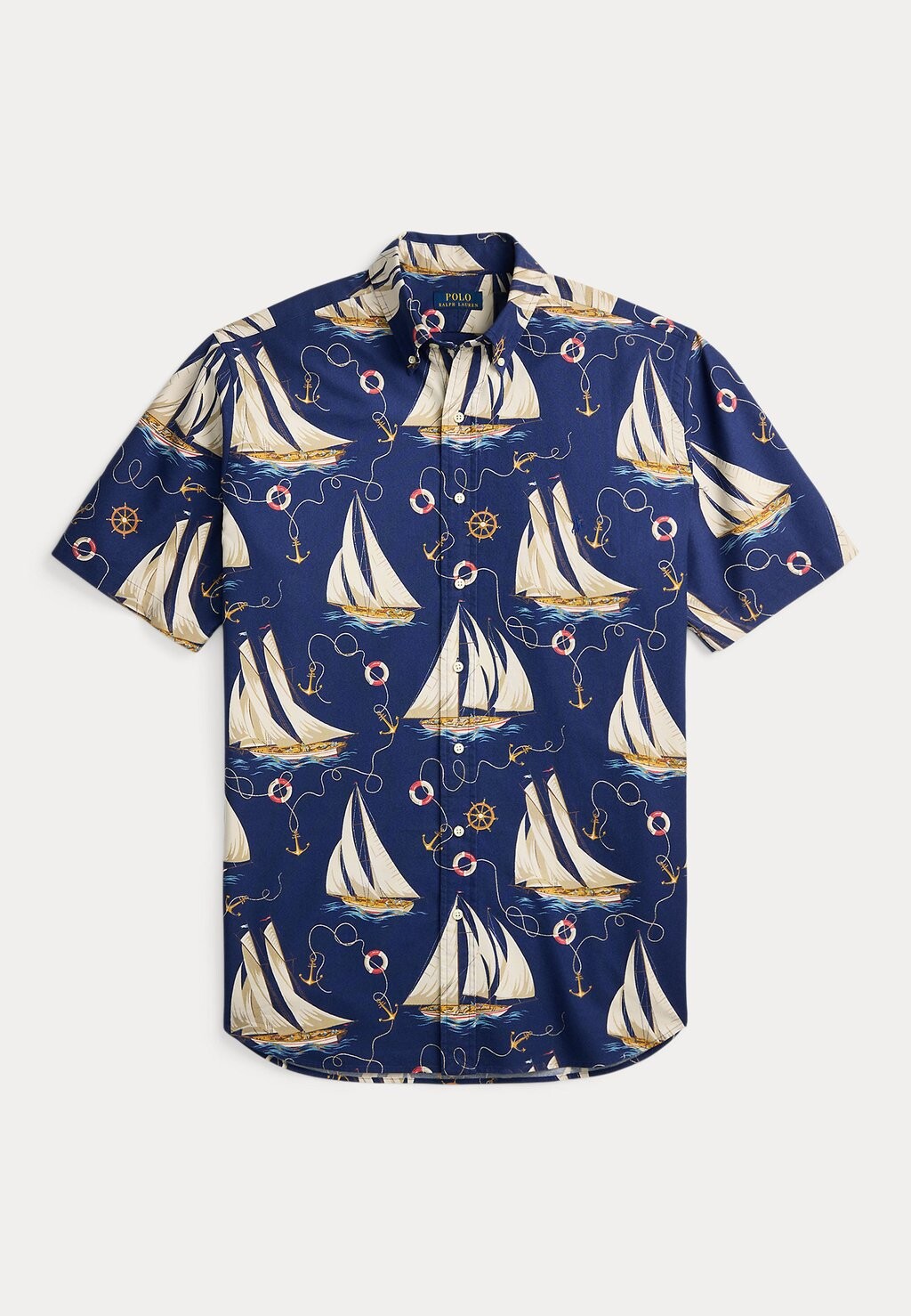 

Рубашка NAUTICAL PRINT OXFORD SHIRT Ralph Lauren, темно-синий