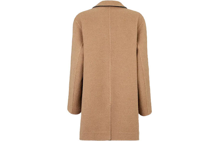 

Пальто FENDI FW21 Pure с пуговицами спереди, коричневый